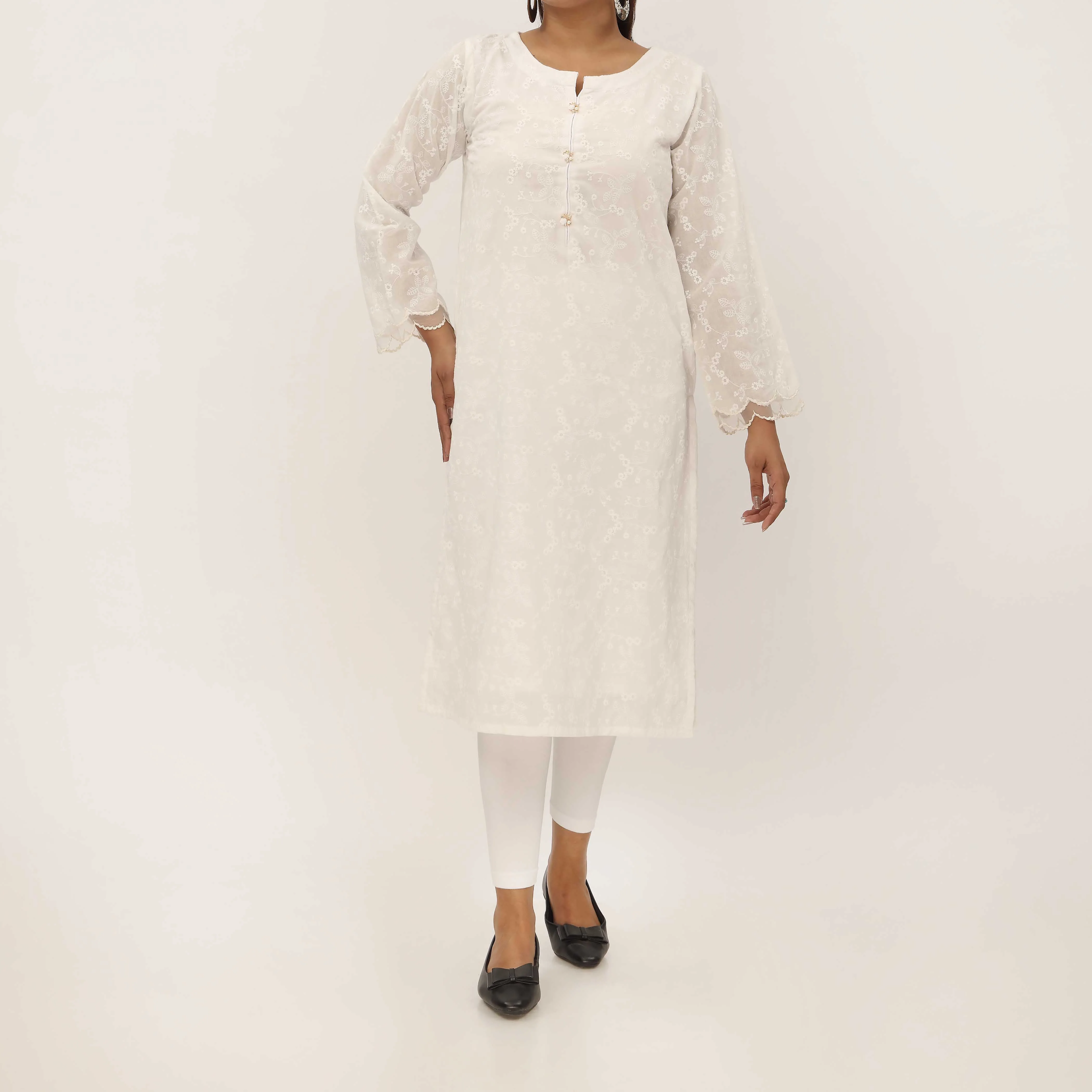 1PC- Chickankari Lawn Shirt PS5285