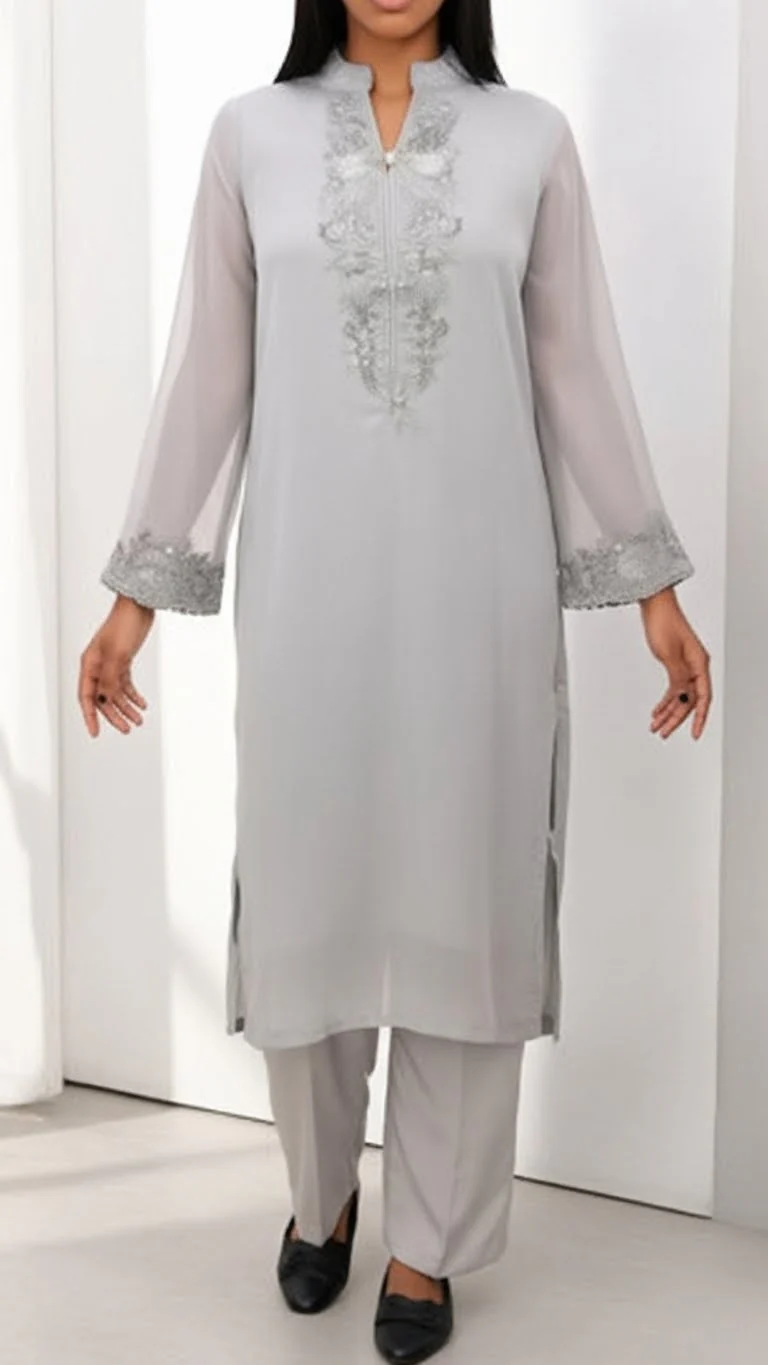 AURORA<br>1 PC Embroidered Shirt PS5335