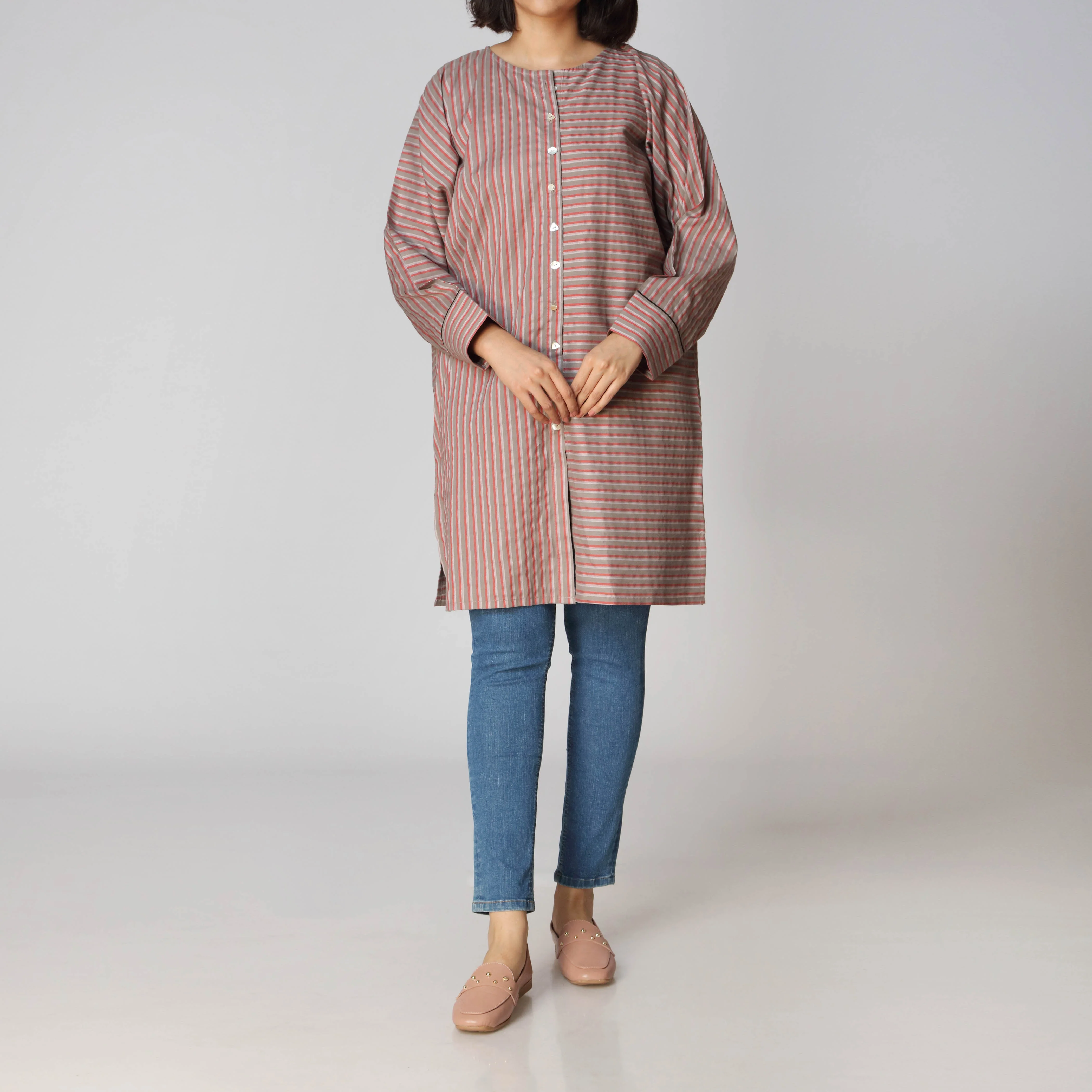 1PC- Cotton Stripe Shirt PW2127