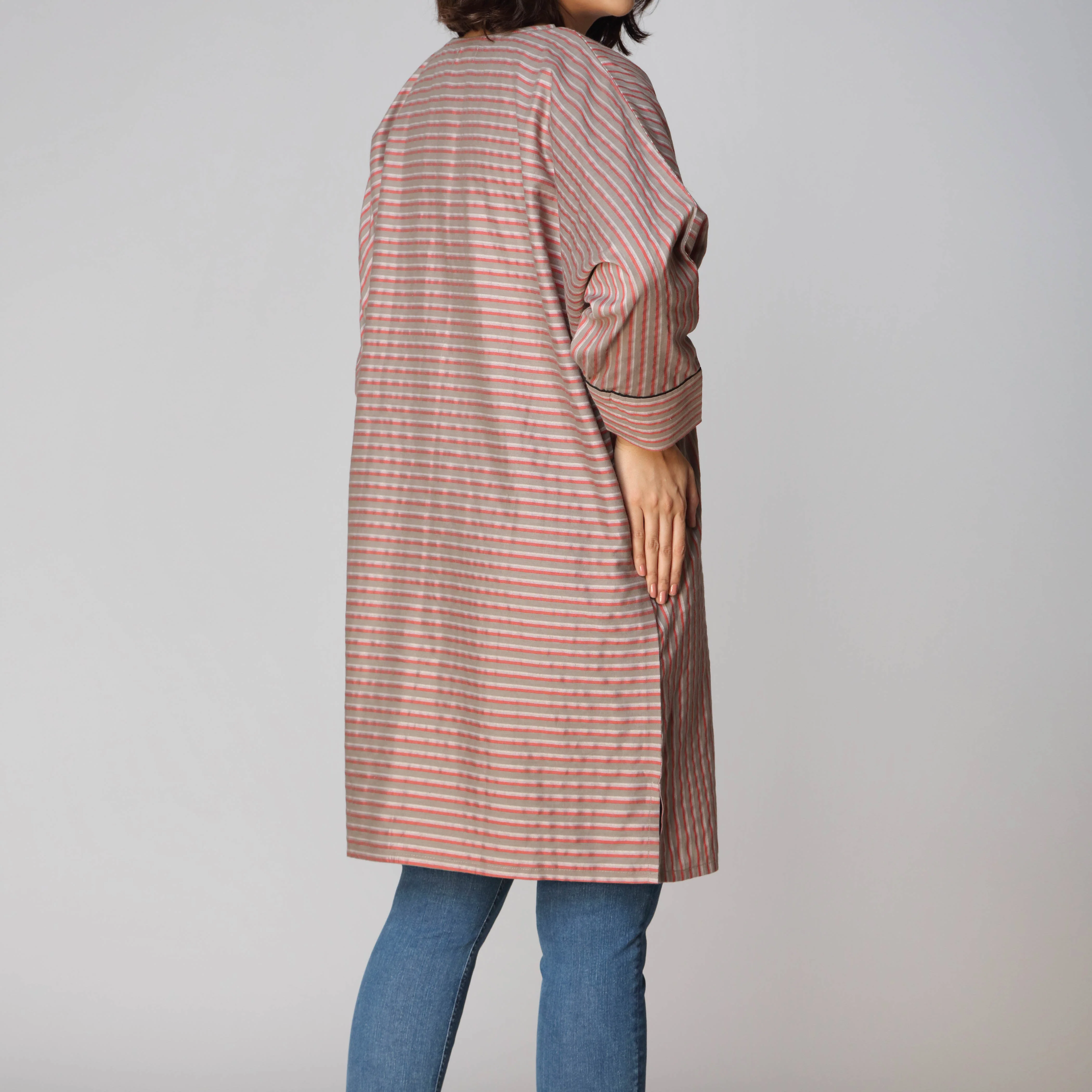 1PC- Cotton Stripe Shirt PW2127 - Image 3