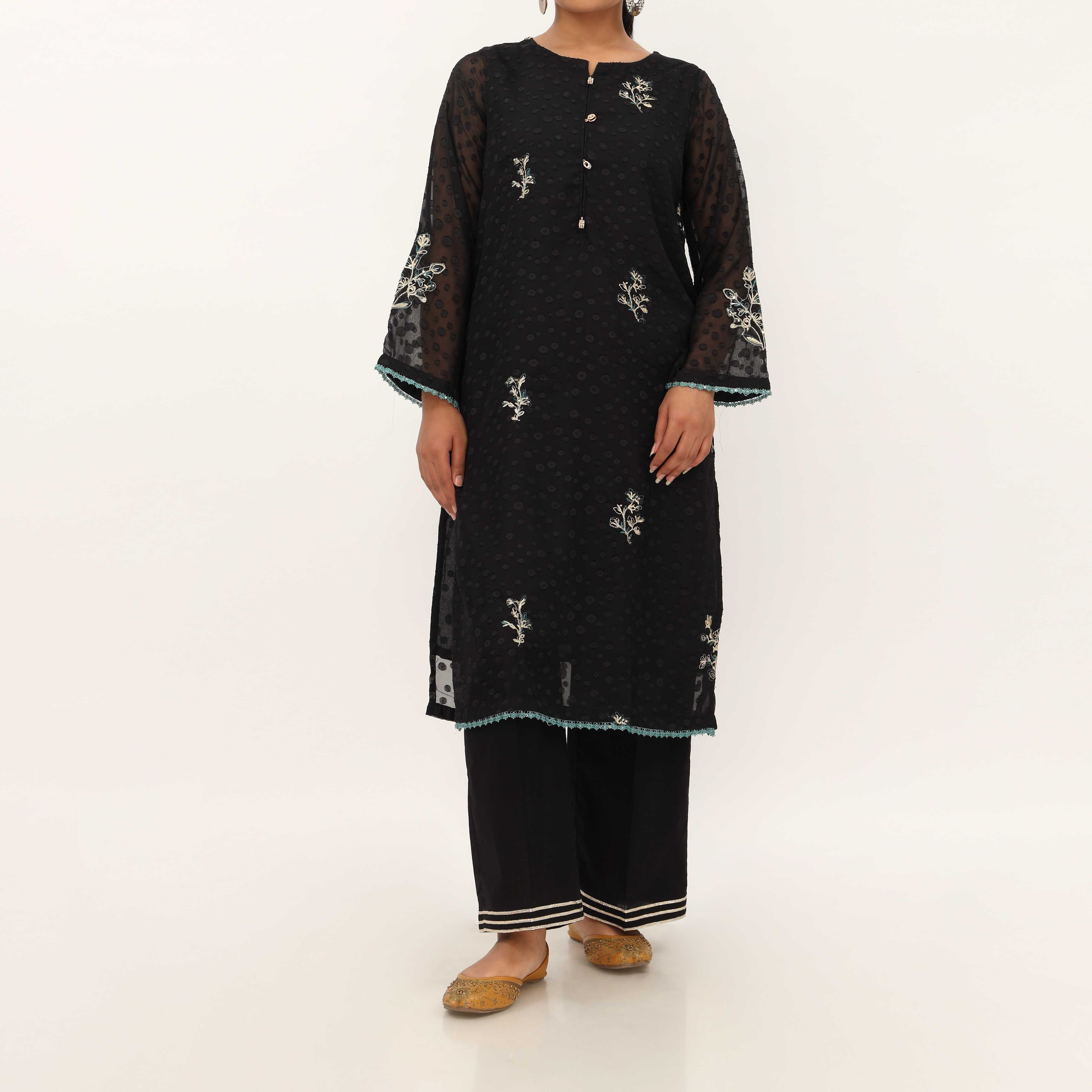 1PC- Georget Broshia Chiffon Shirt PS5331