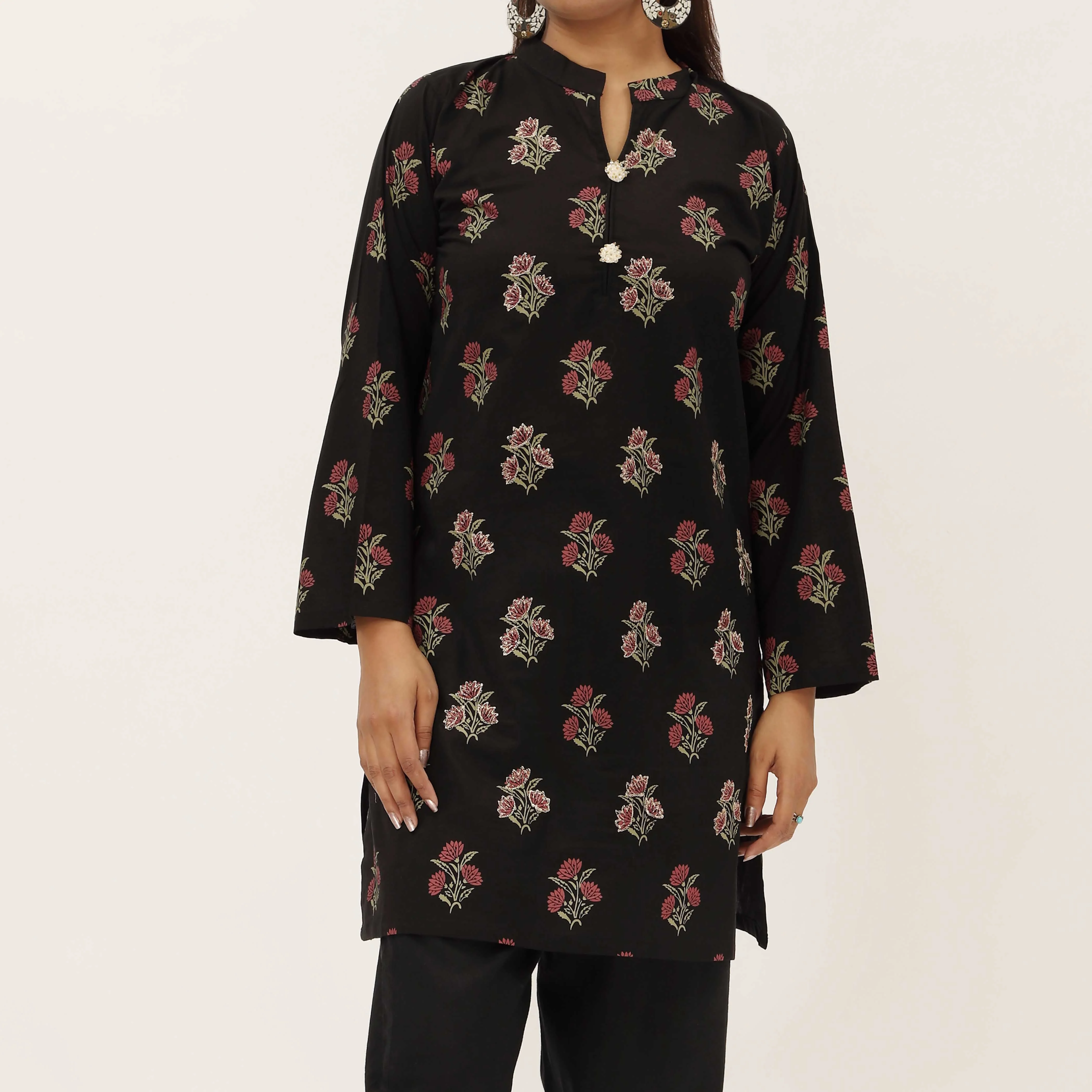 1PC- Screen Printed Cambric Shirt PS5291