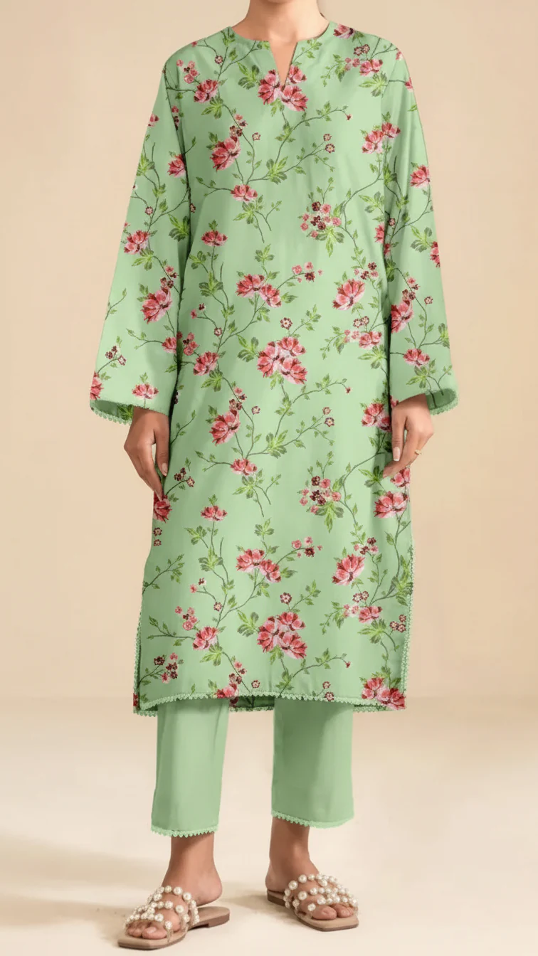 Unstitched Printed Shirt UW5018