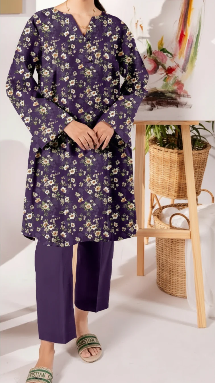 Unstitched Printed Shirt UW5019