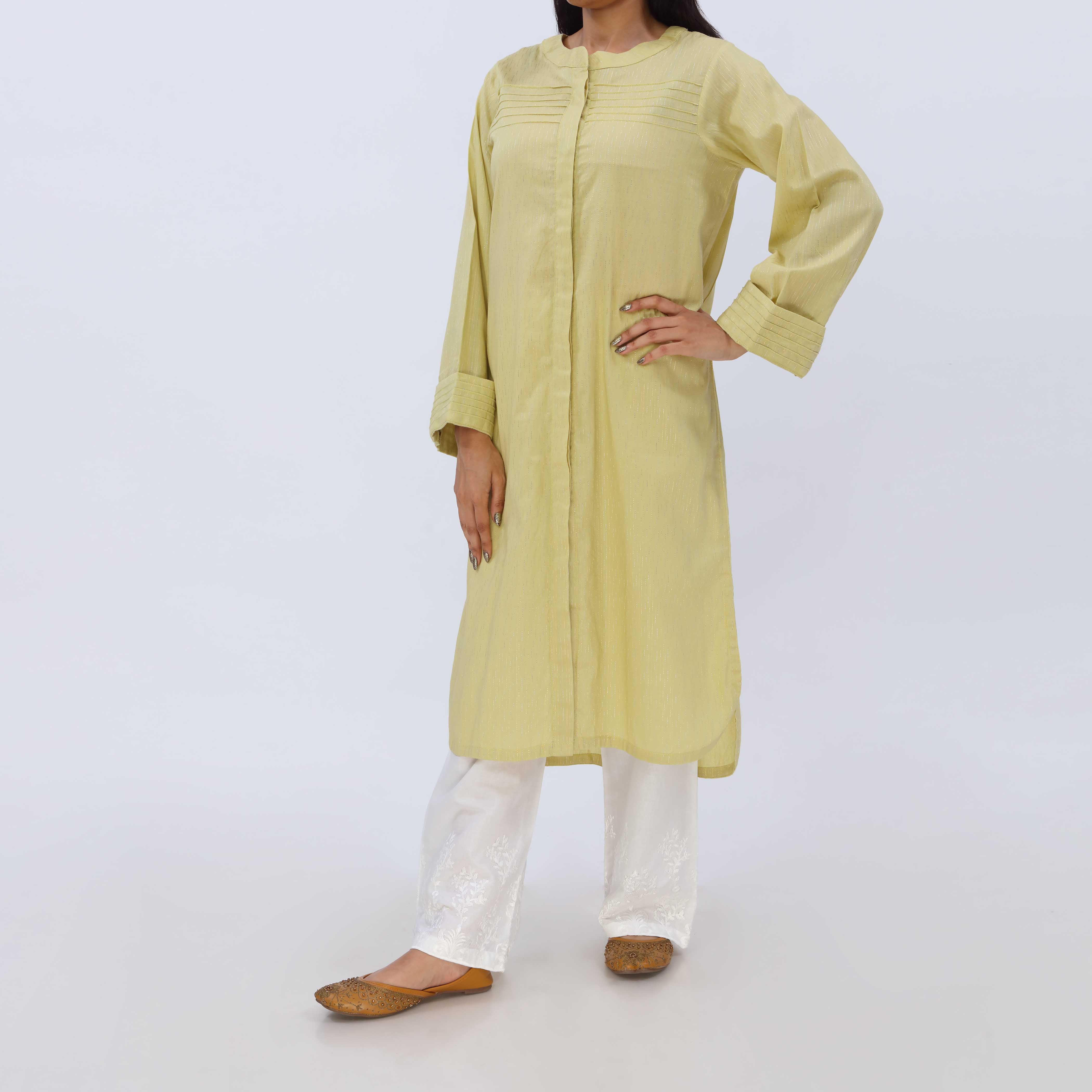 1PC- Yarn Dyed Cotton Jaquard Shirt PS5467 - Image 2