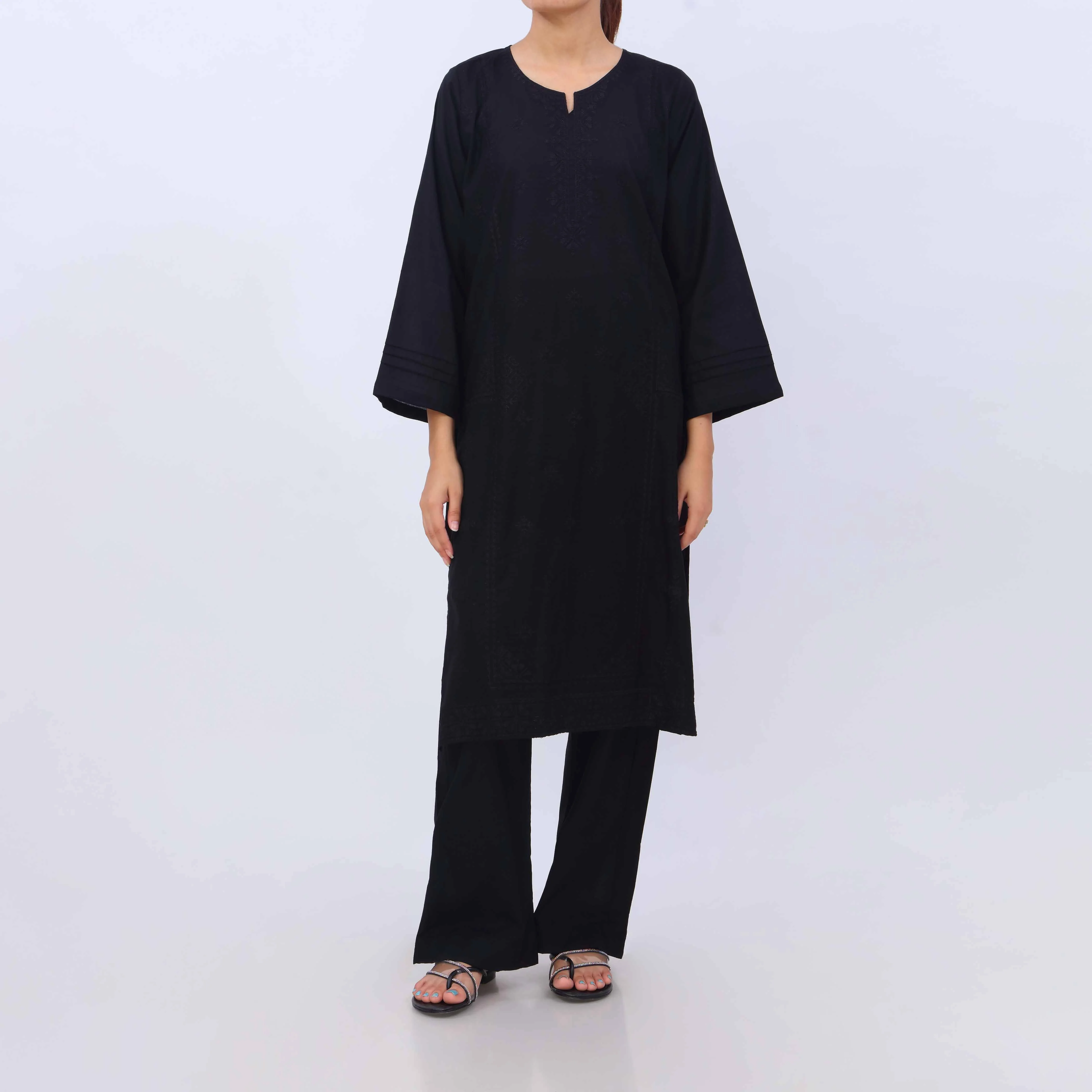 2 PC- Embroidered Cambric Suit PS5443