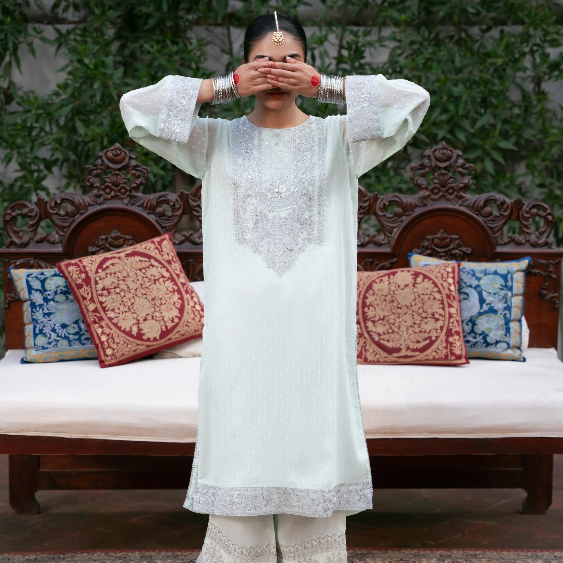 2PC- Chiffon Zari Suit PS5185