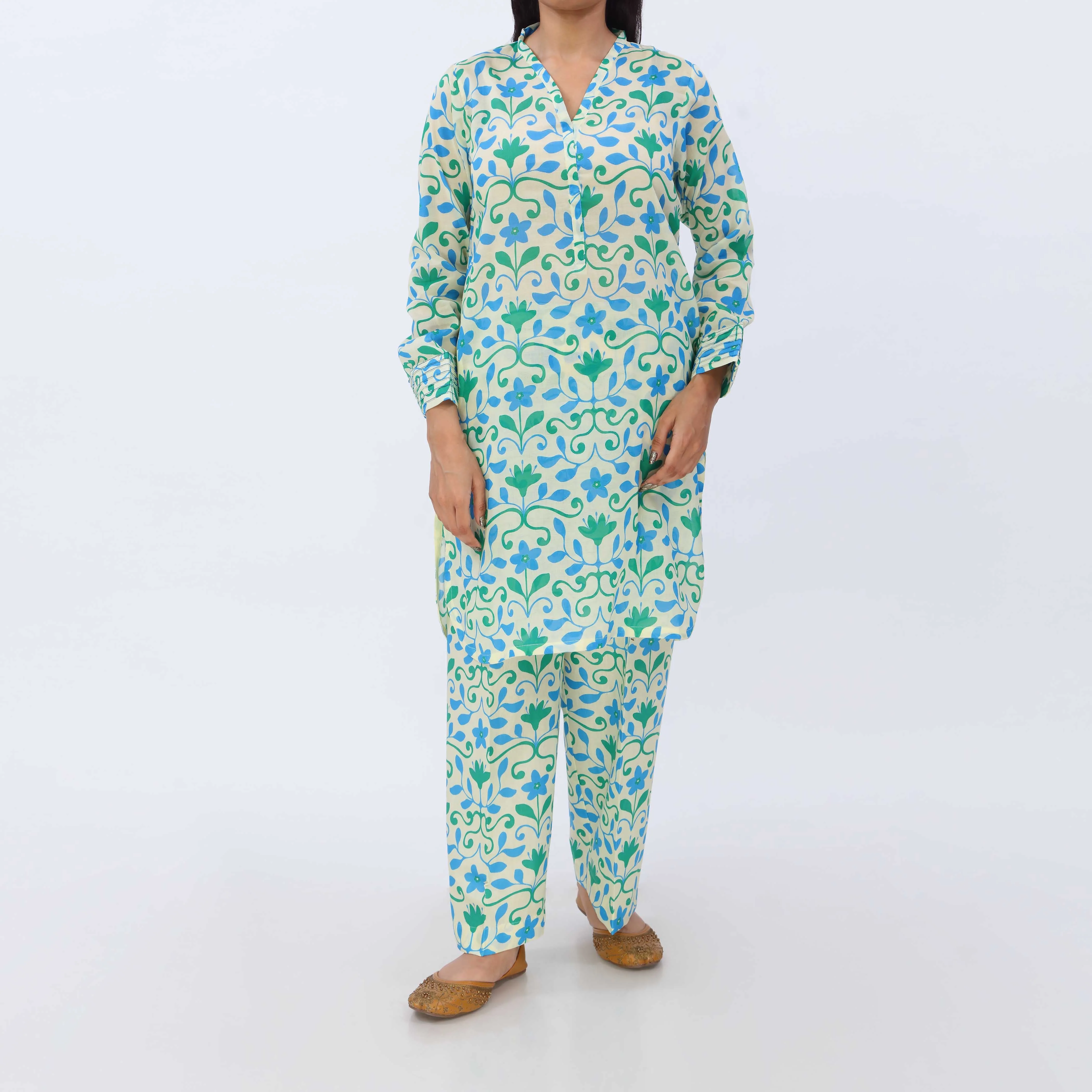 2PC- Digital Printed Lawn Suit PS5424