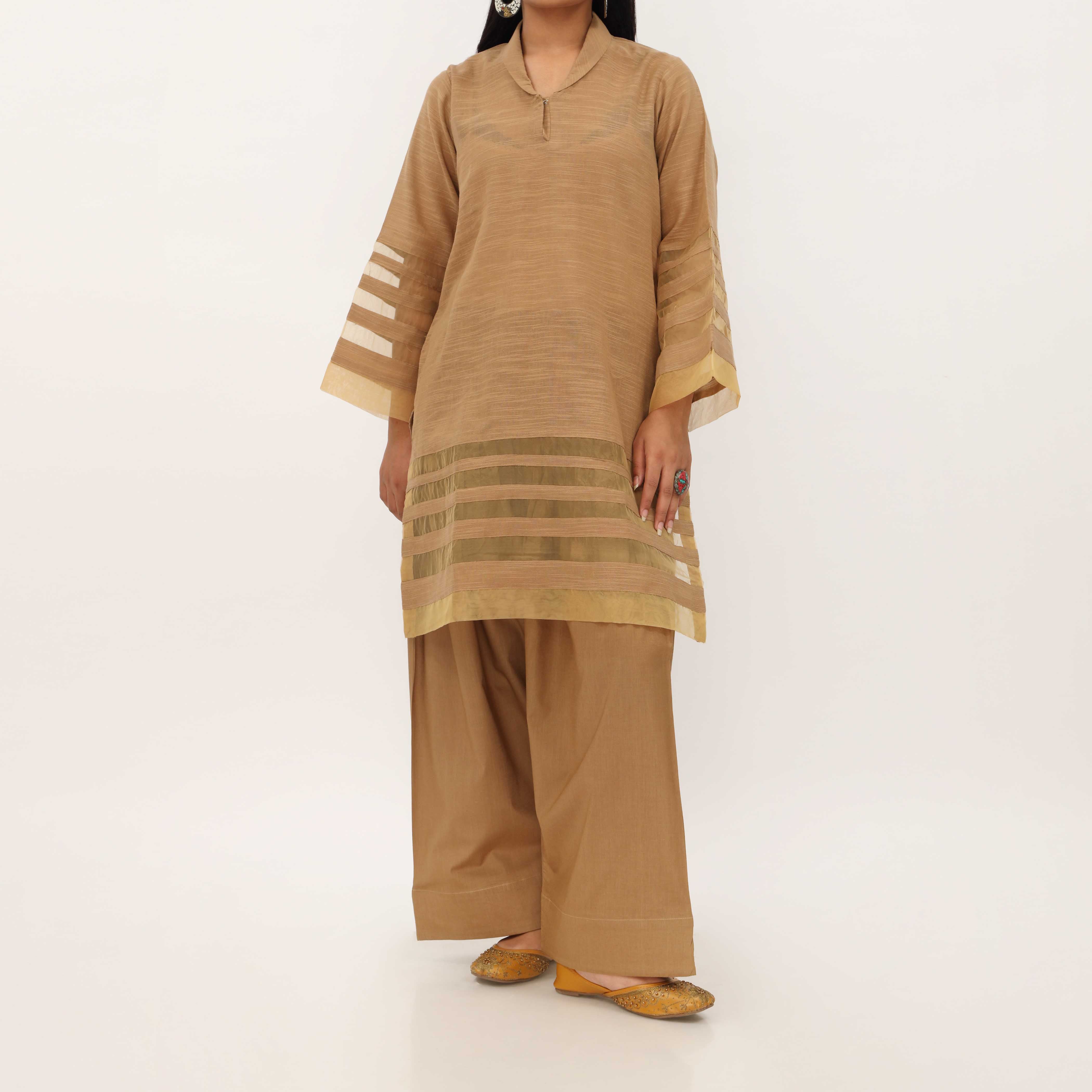 2PC- Slub Lawn Suit PS5361