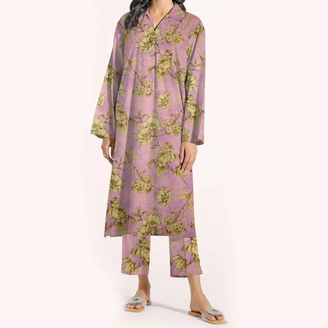 2PC- Unstitched Digital Printed Khaddar Suit PW9343
