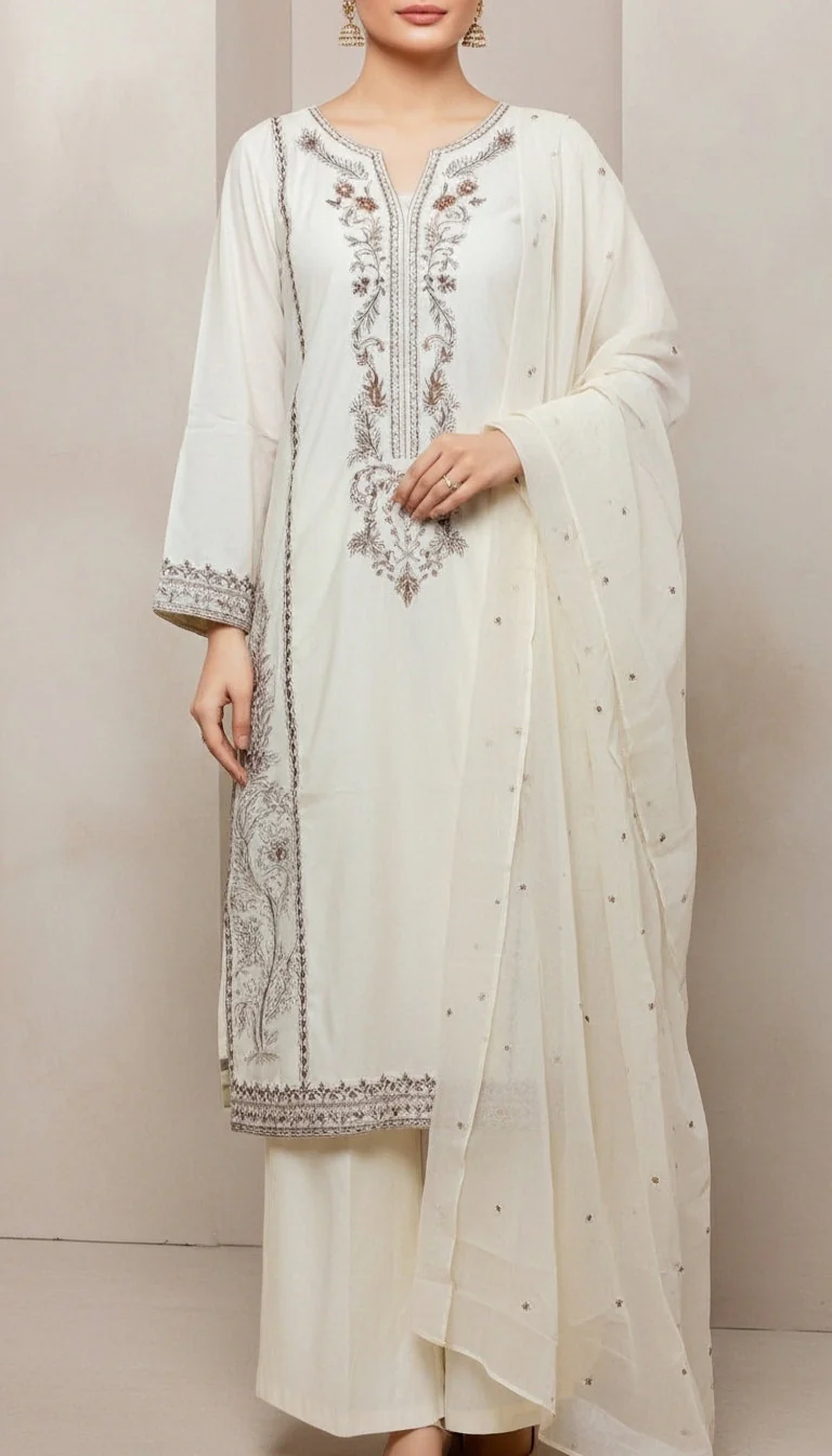 3 PC Embellished Suit PS6011