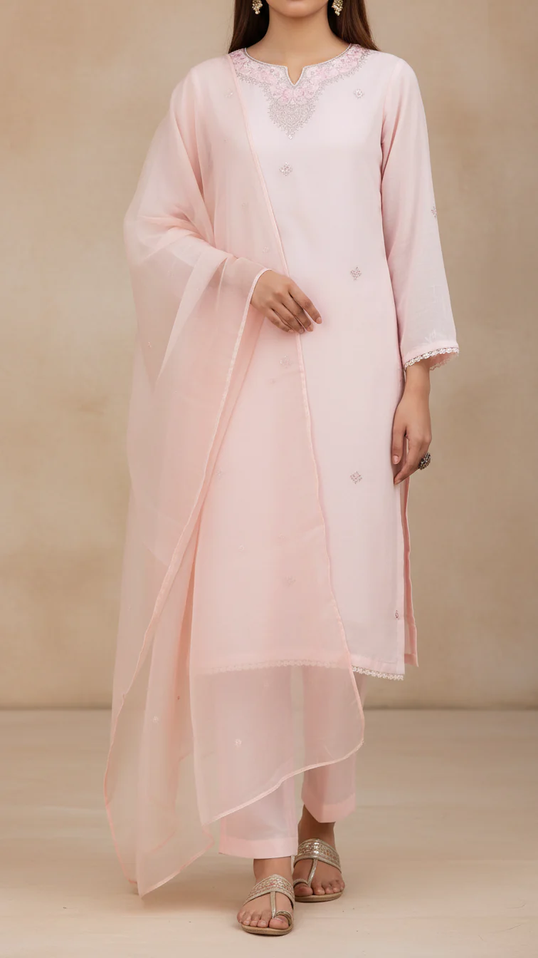 3PC- Broshia Chiffon Suit PS5341