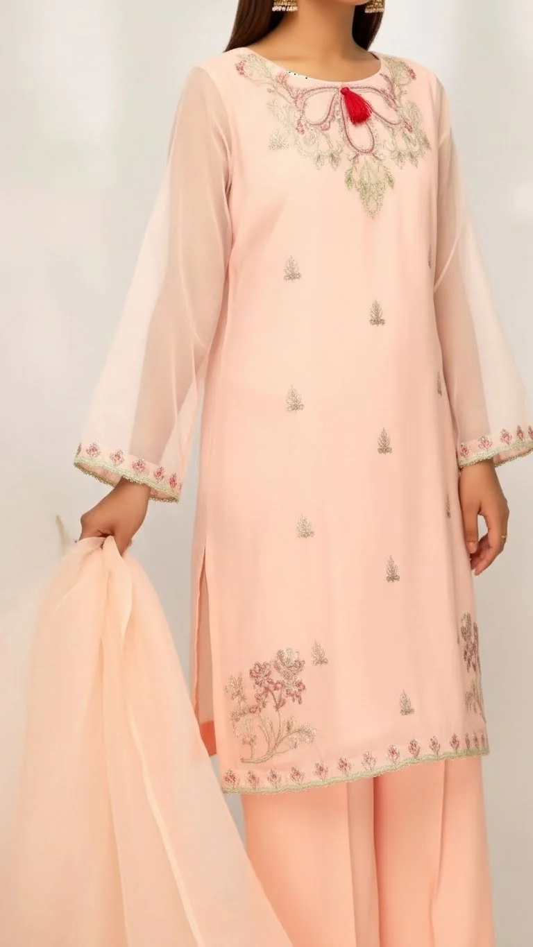 3PC- Cotton Khadi Net Suit PS5154