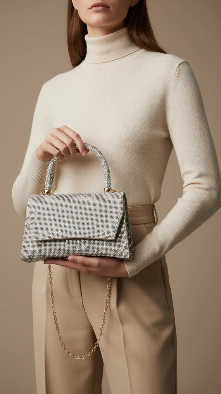 AB Golden Fancy Shoulder Bag P24326