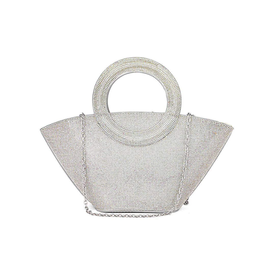 AB Silver Fancy Hand Bag P24324 - Image 2