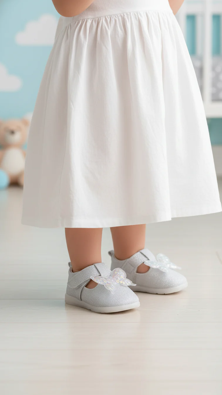 Babies Silver Casual Booties KD2588