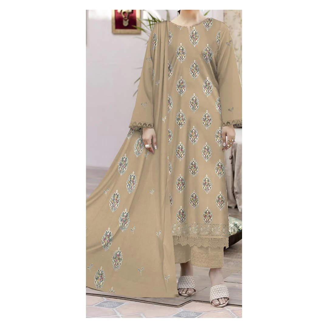 3PC- Unstitched Embroidered Lawn SuitĀ PS4860
