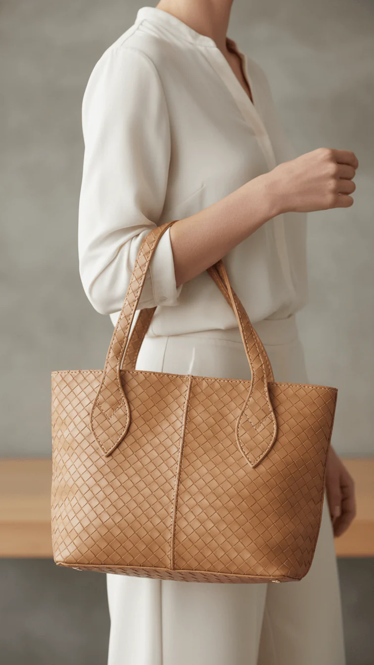 Beige Casual Shoulder Bag For Women P56321
