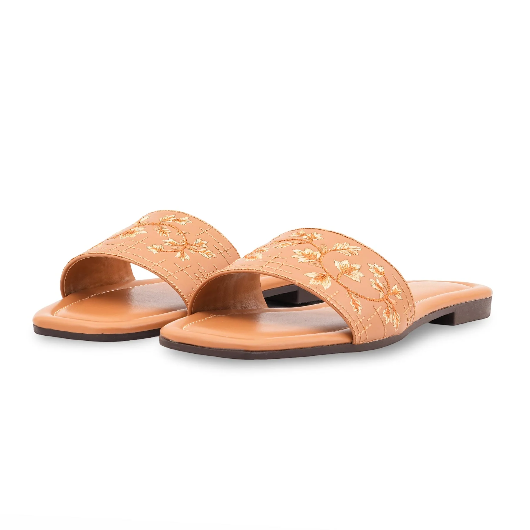 Beige Casual Slipper For Ladies CL2273 - Image 4