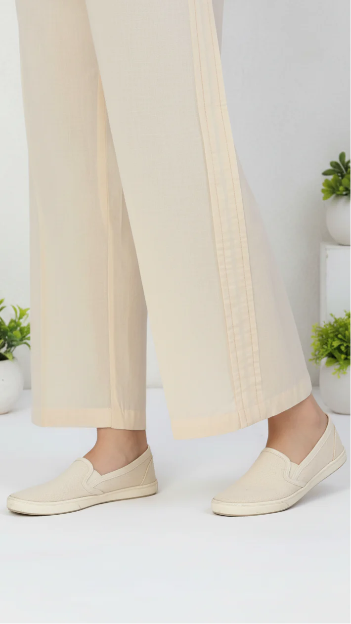 Beige Cotton Cambric Trouser PL5105