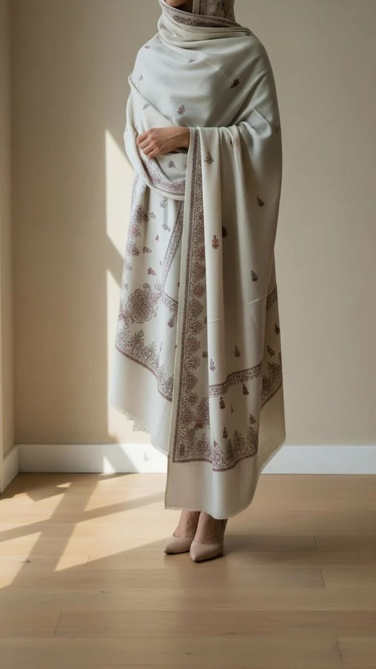 Beige Winter Shawl PW5867