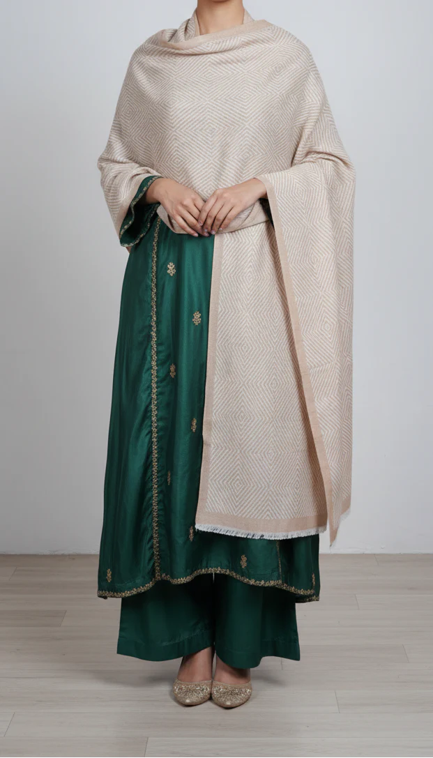 Beige Winter Stole PN5062