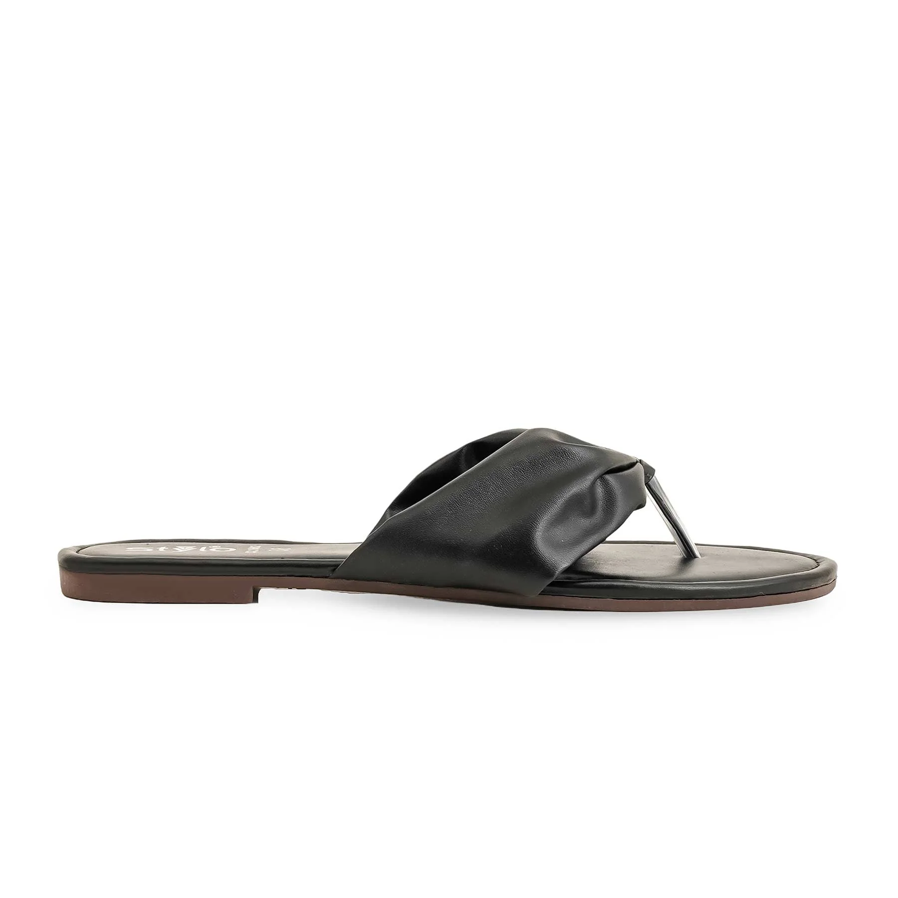 Black Casual Chappal For Women CL1962