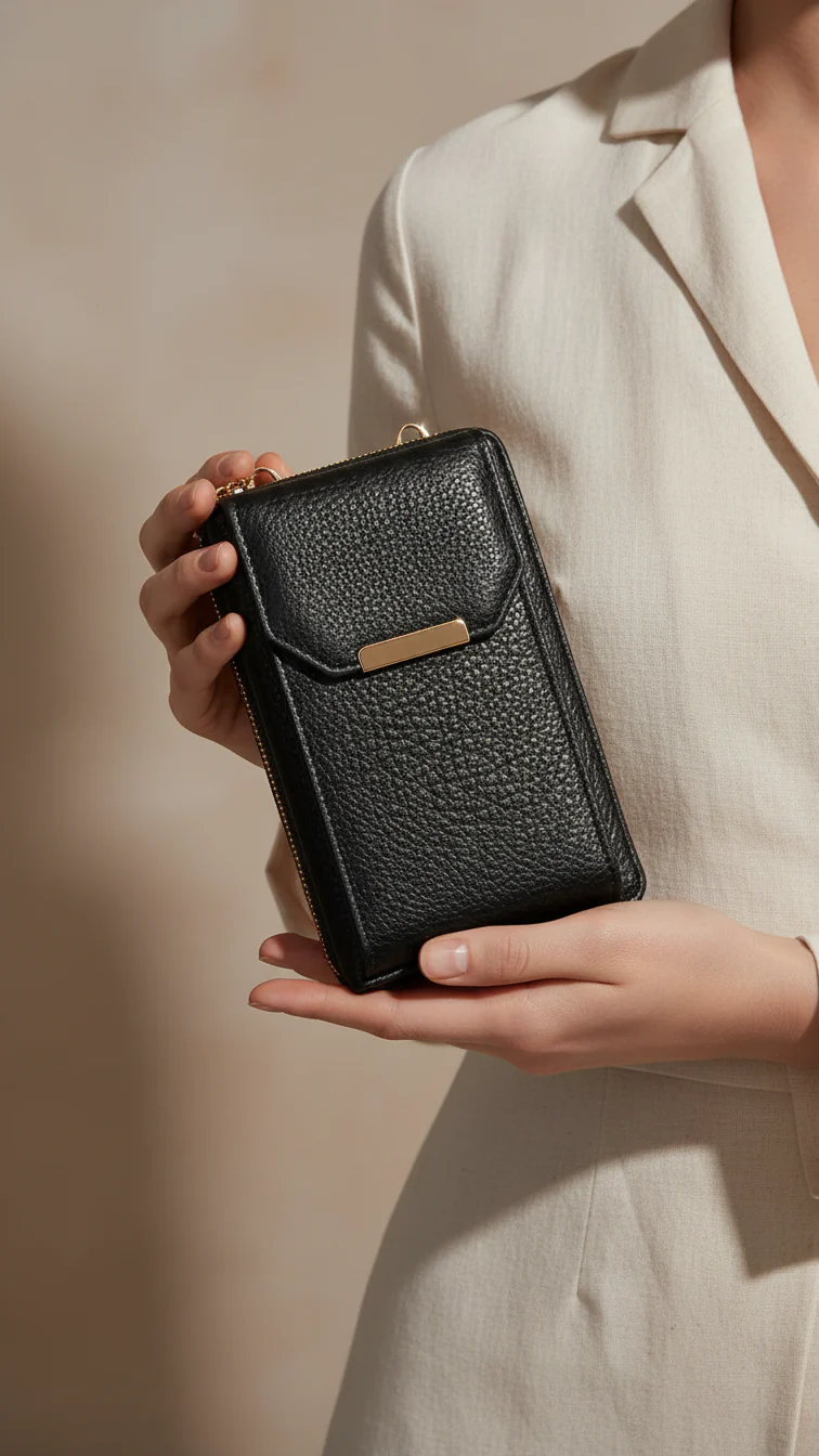 Black Casual Pouch For Ladies P97700
