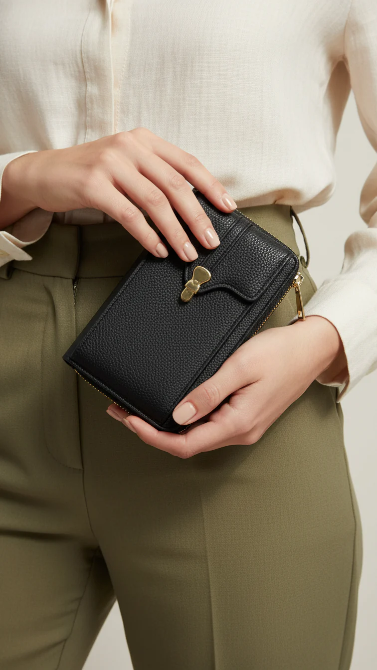 Black Casual Pouch P97617