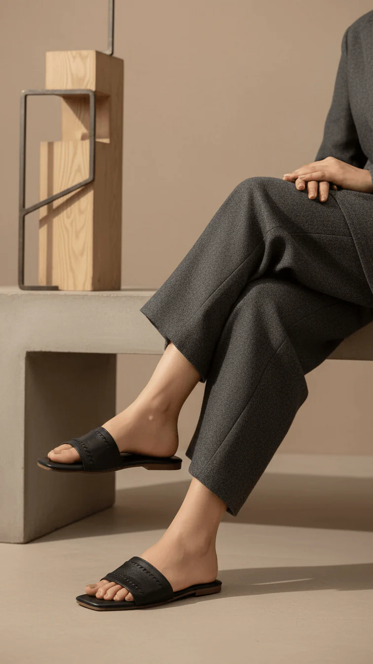 Black Casual Slipper CL2051
