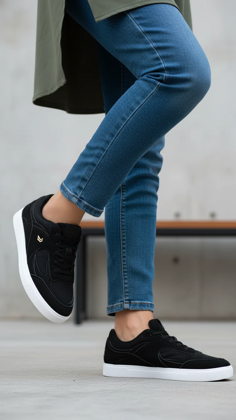Black Casual Sneaker for Ladies AT7476