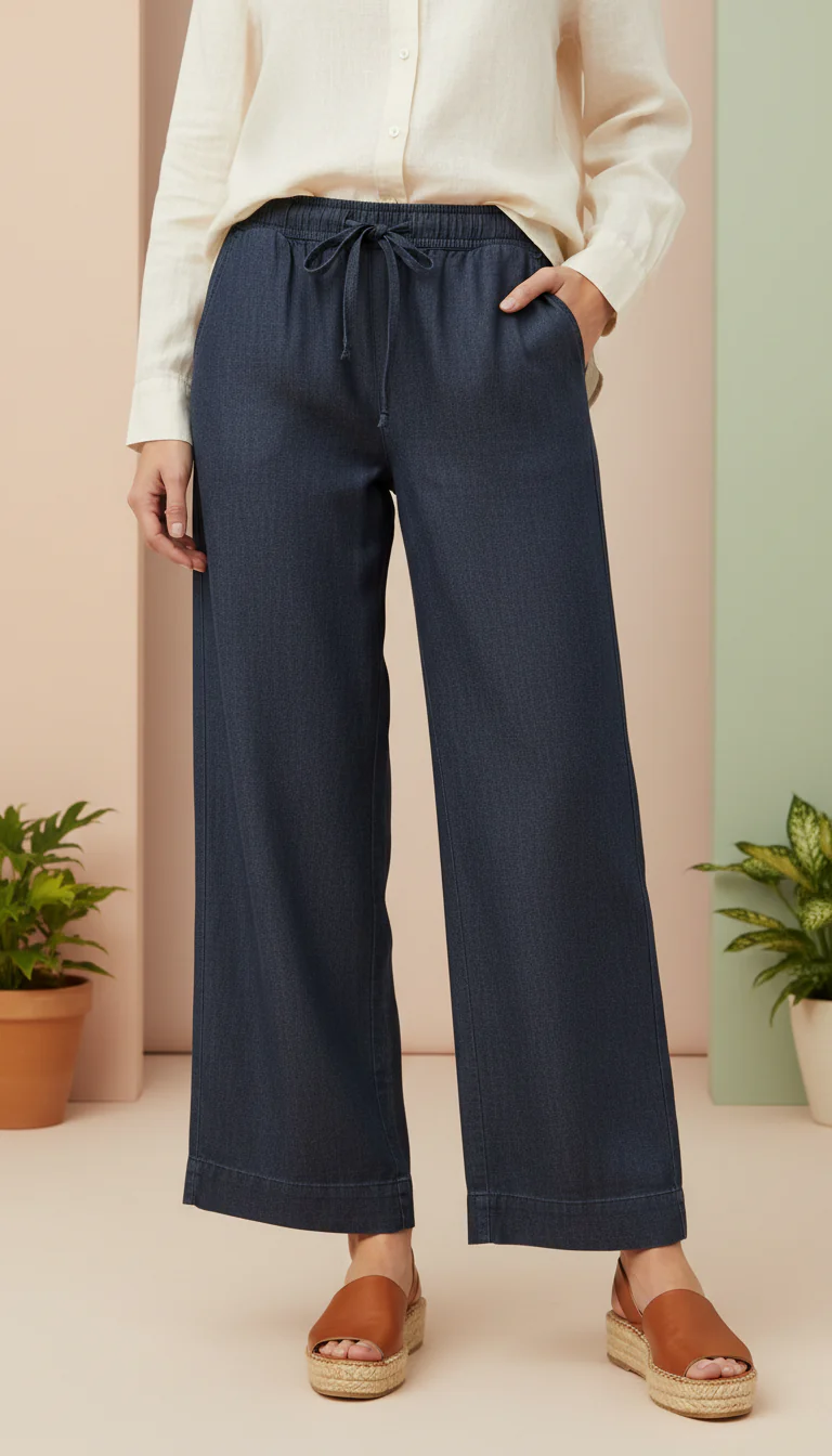 Black Denim Pant PP6039