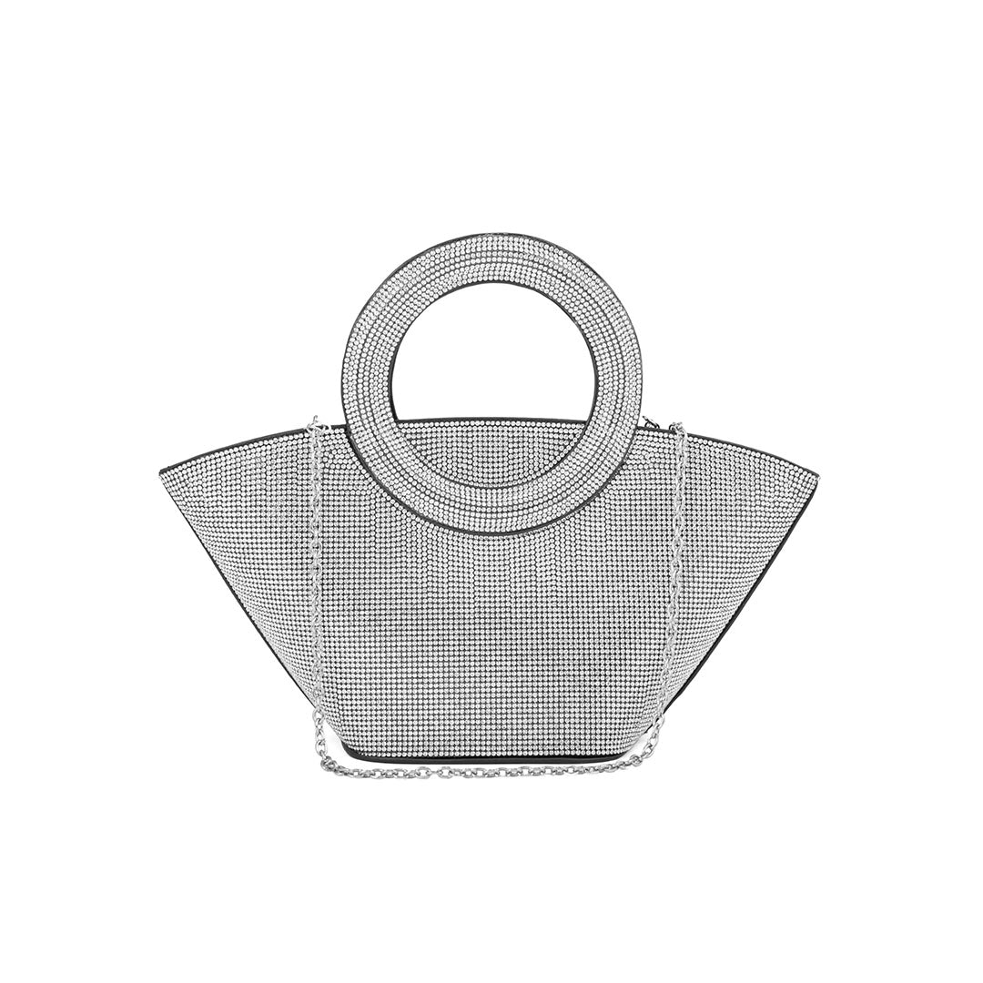 Black Fancy Hand Bag P24324 - Image 2