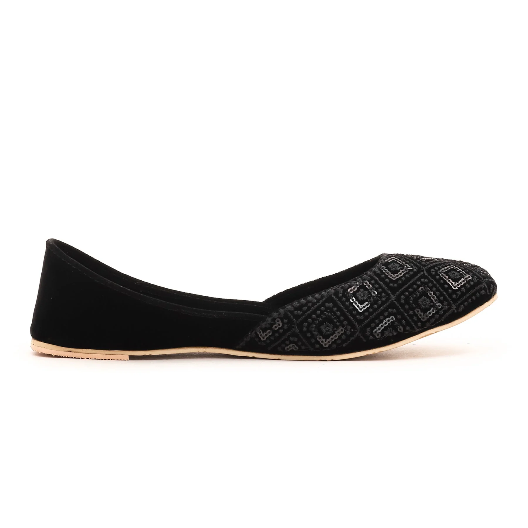 Black Fancy Khussa EC8301