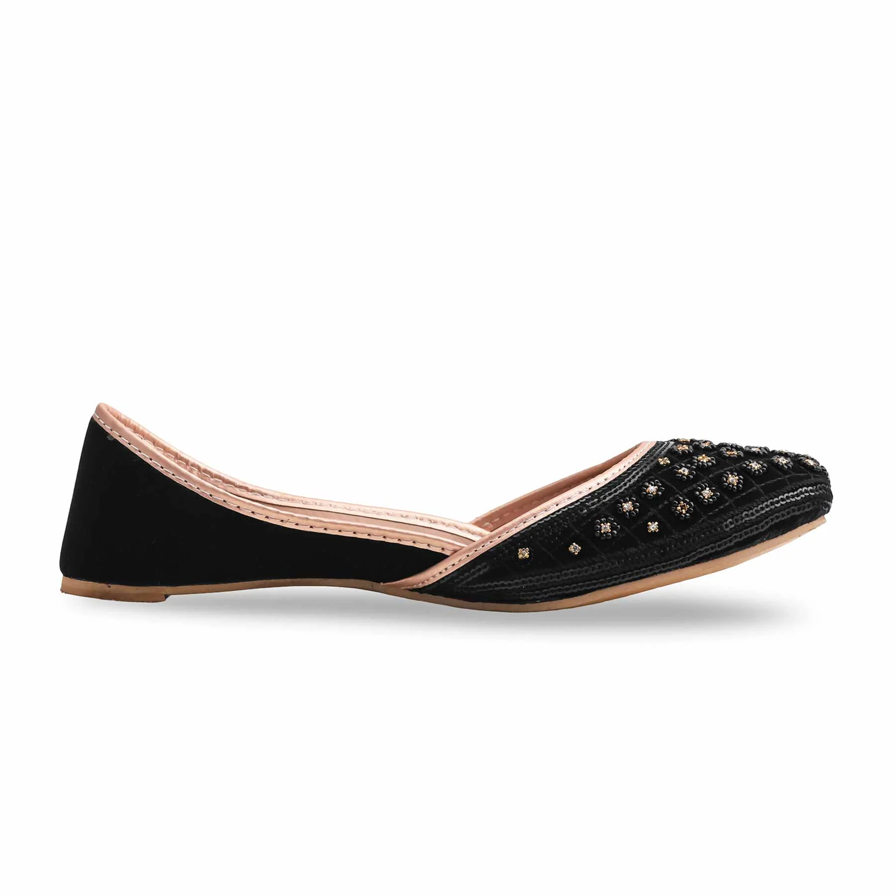 Black Fancy Khussa EC8514 - Image 2