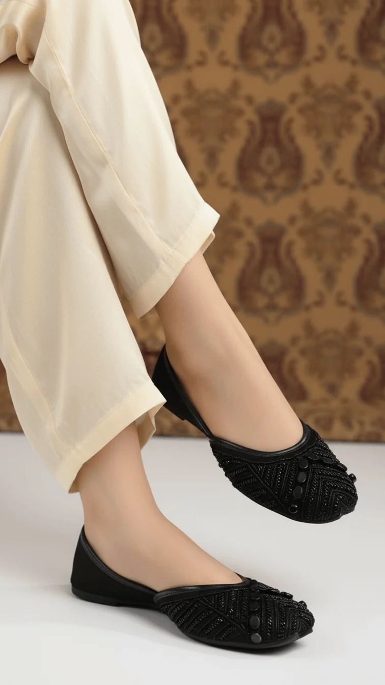 Black Fancy Khussa EC8521