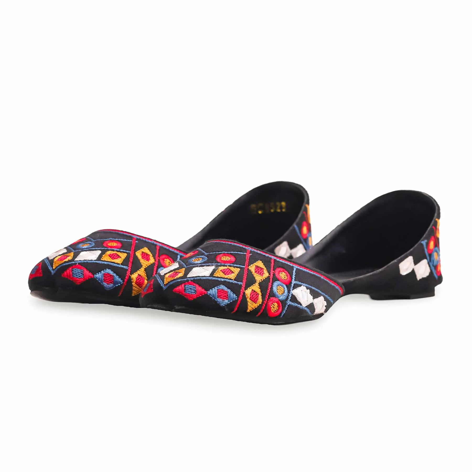 Black Fancy Khussa EC8523 - Image 3