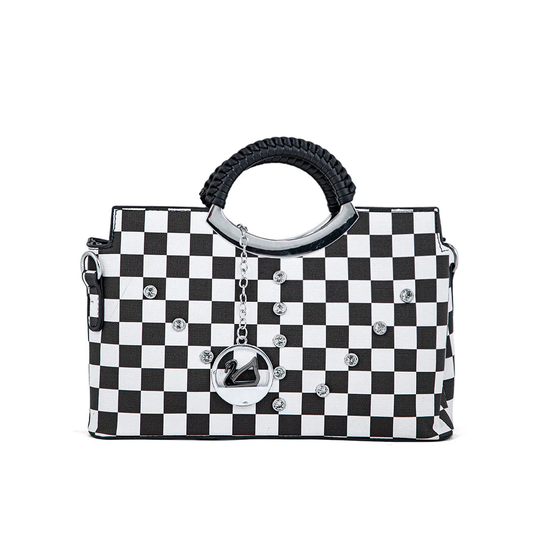Black Formal Hand Bag P36186 - Image 2