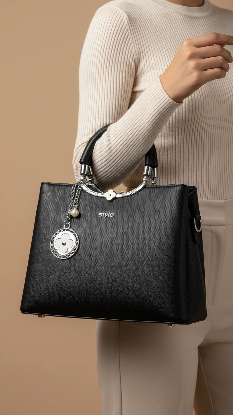 Black Formal Hand Bag P36257