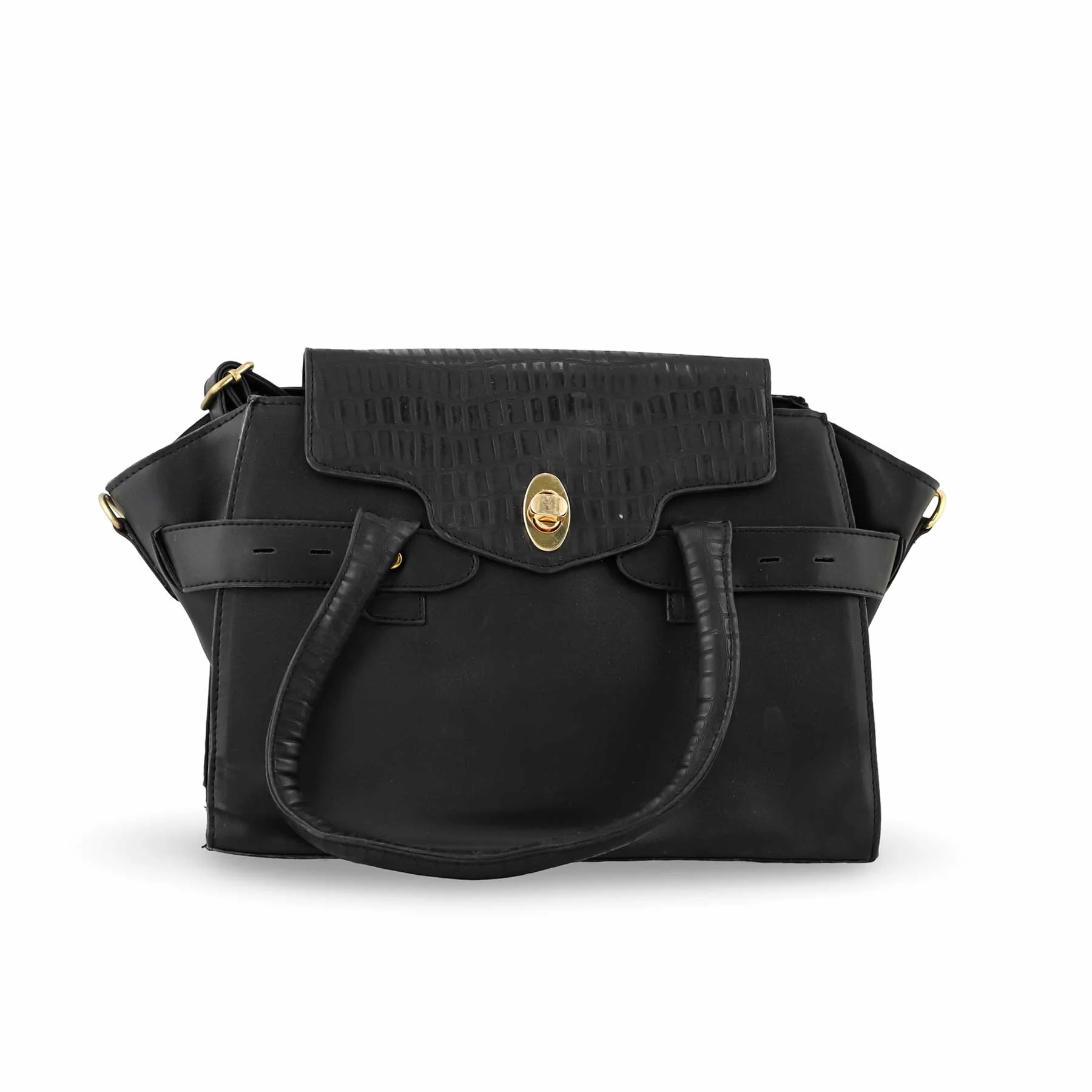 Black Formal Hand Bag P54356