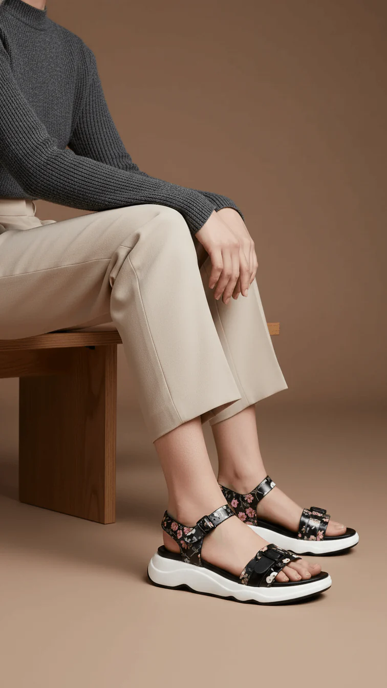 Black Formal Sandal For Ladies PU0376