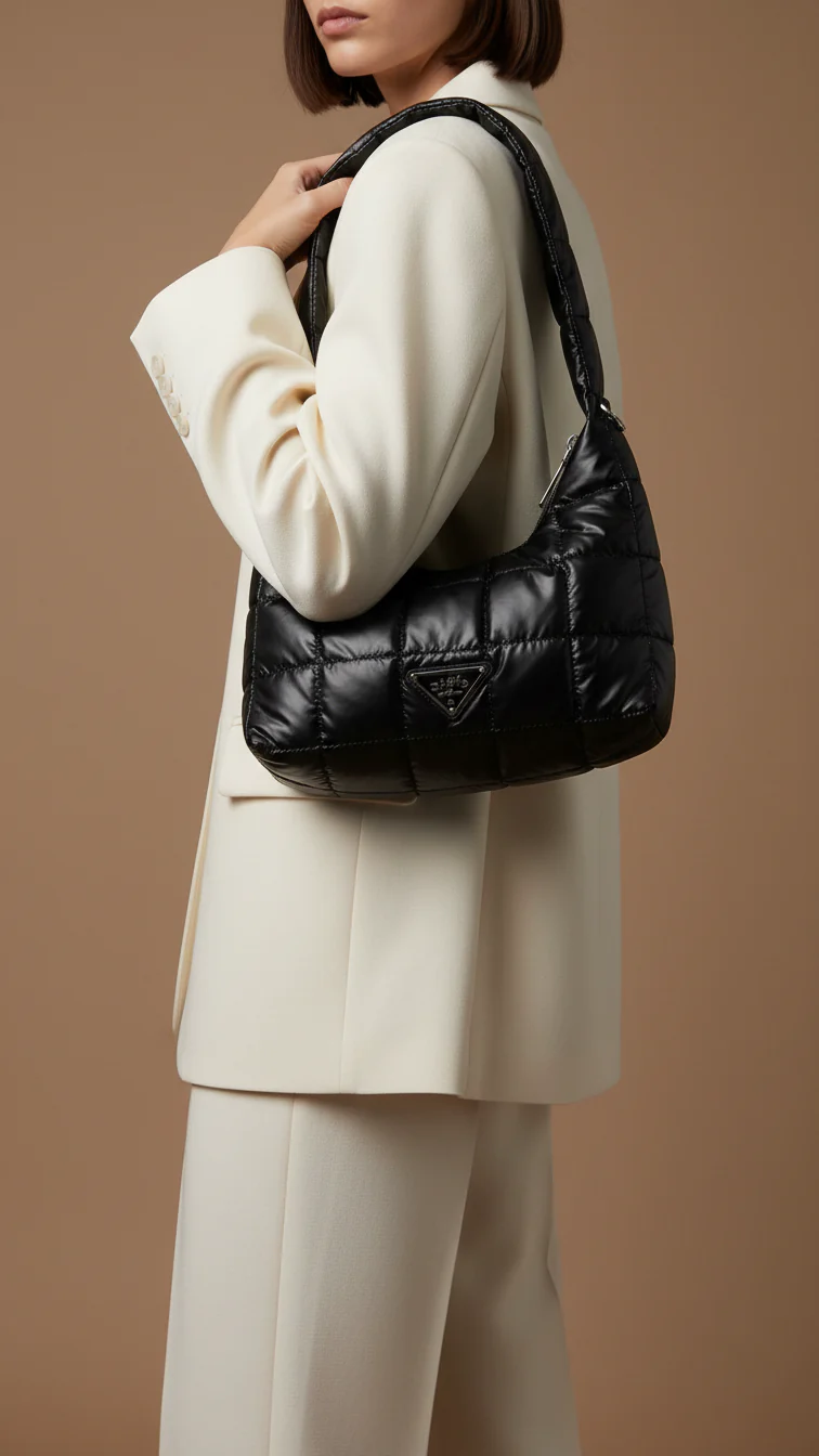 Black Formal Shoulder Bag P36319