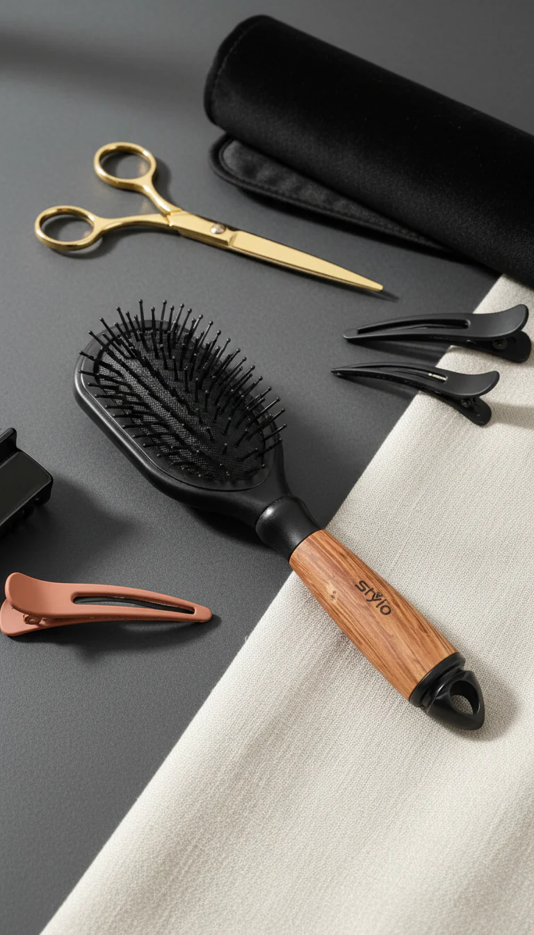 Black Hair Brush BR8159