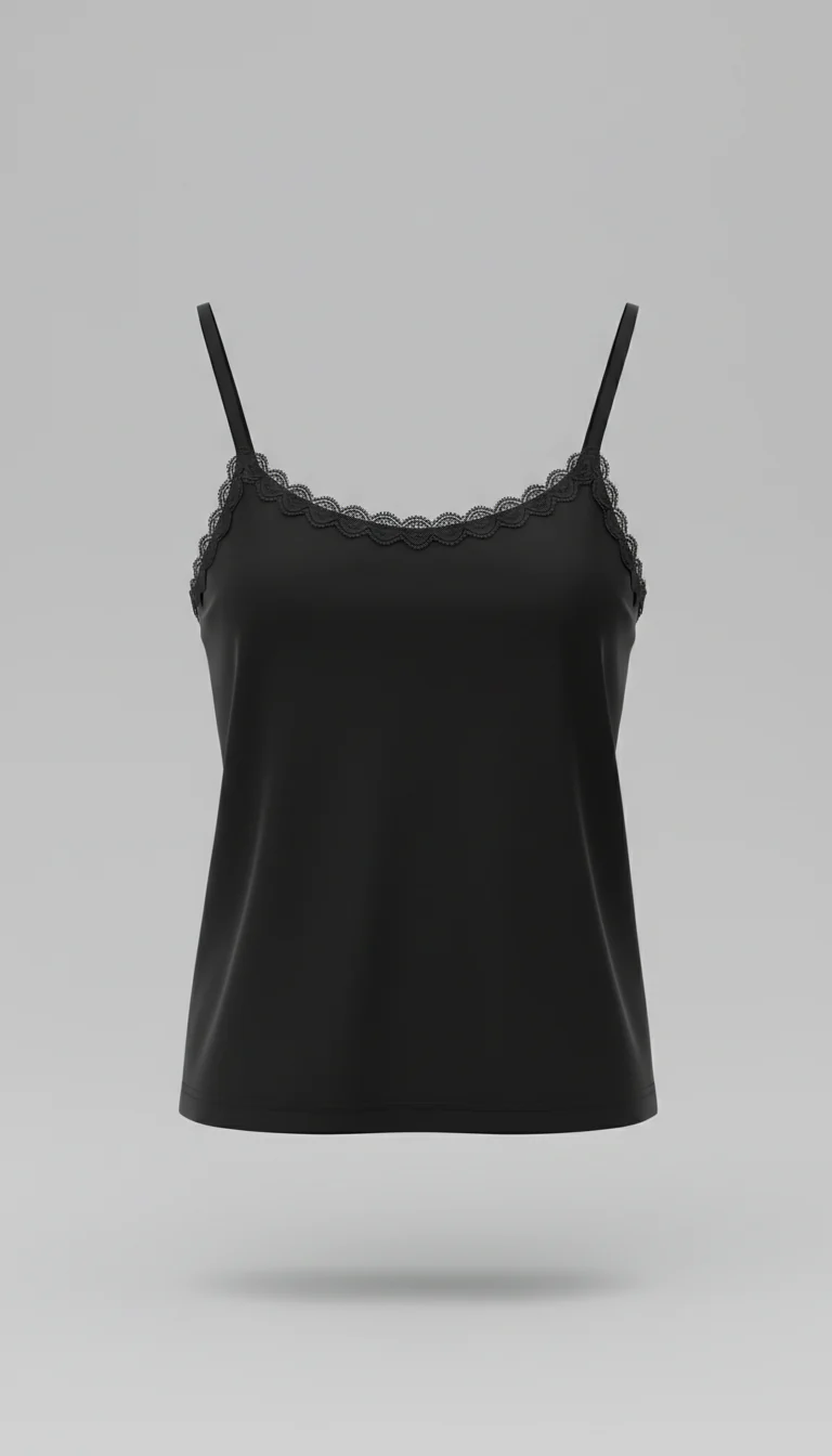 Black Laced Tank Top PS4020