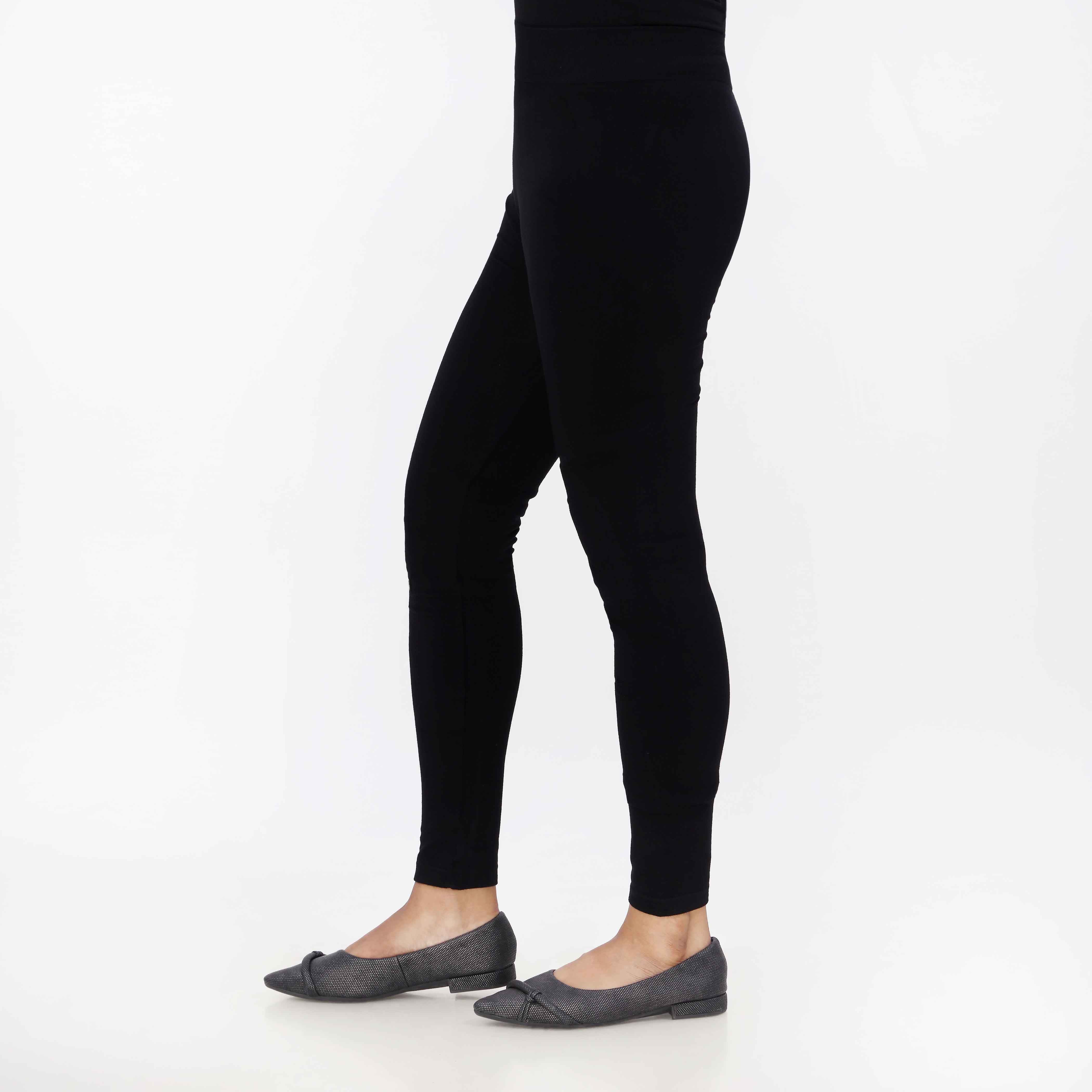 Black Plain Tights PT5000 - Image 4