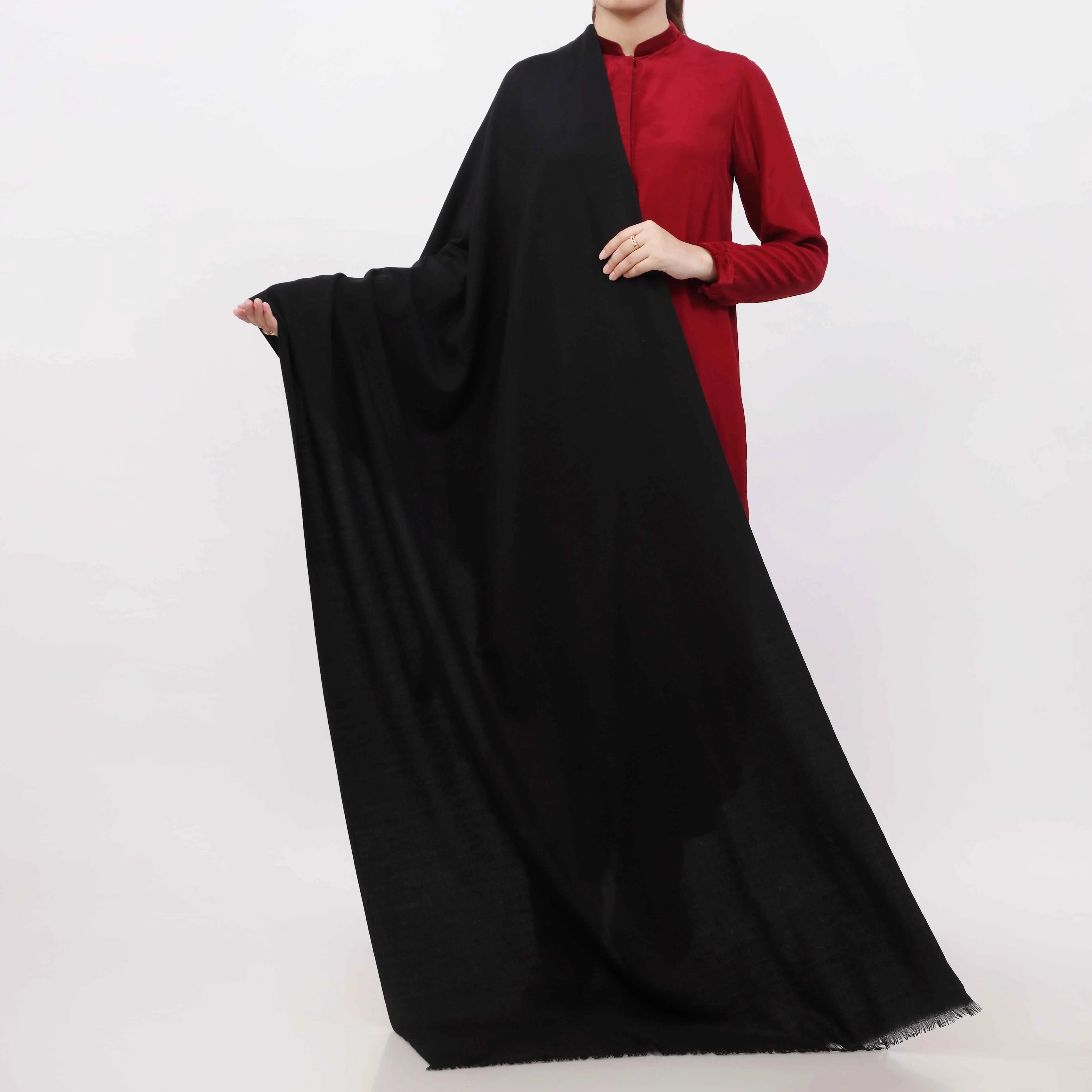 Black Soft Feel Stole PW5800