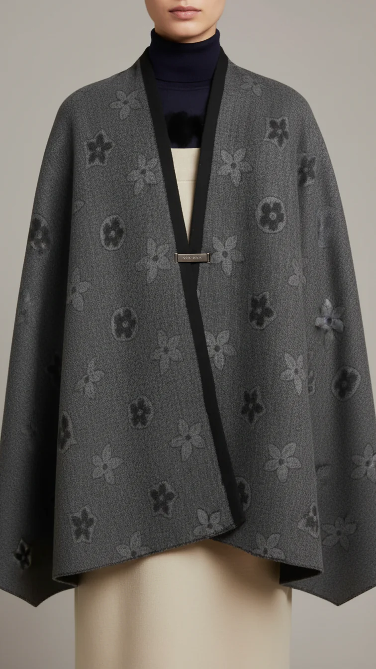 Black Winter Capeshawl PW5682