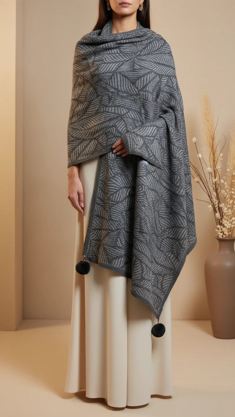 Black Winter Stole PW5745