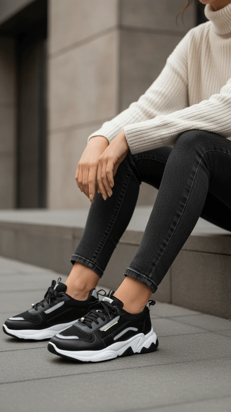 Black Women Casual Sneaker AT7325