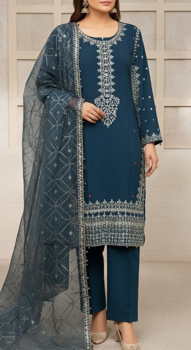 3 PC Embellished Suit PF6003
